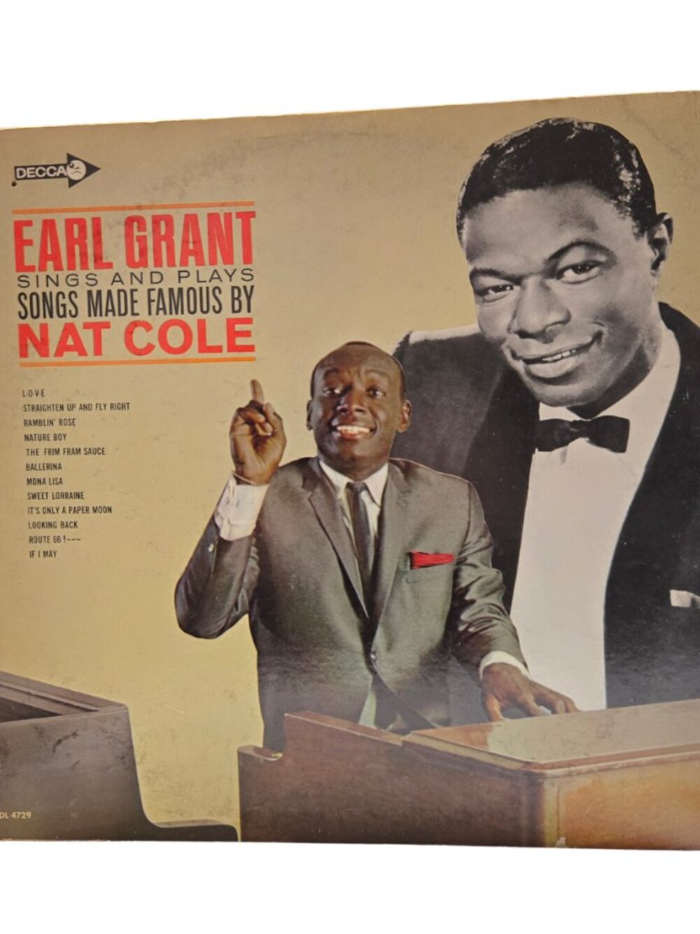 Earl Grant Orig 1966 VG/EX "Sings/Plays Songs Made Famous by Nat Cole" Hi-Fi LP